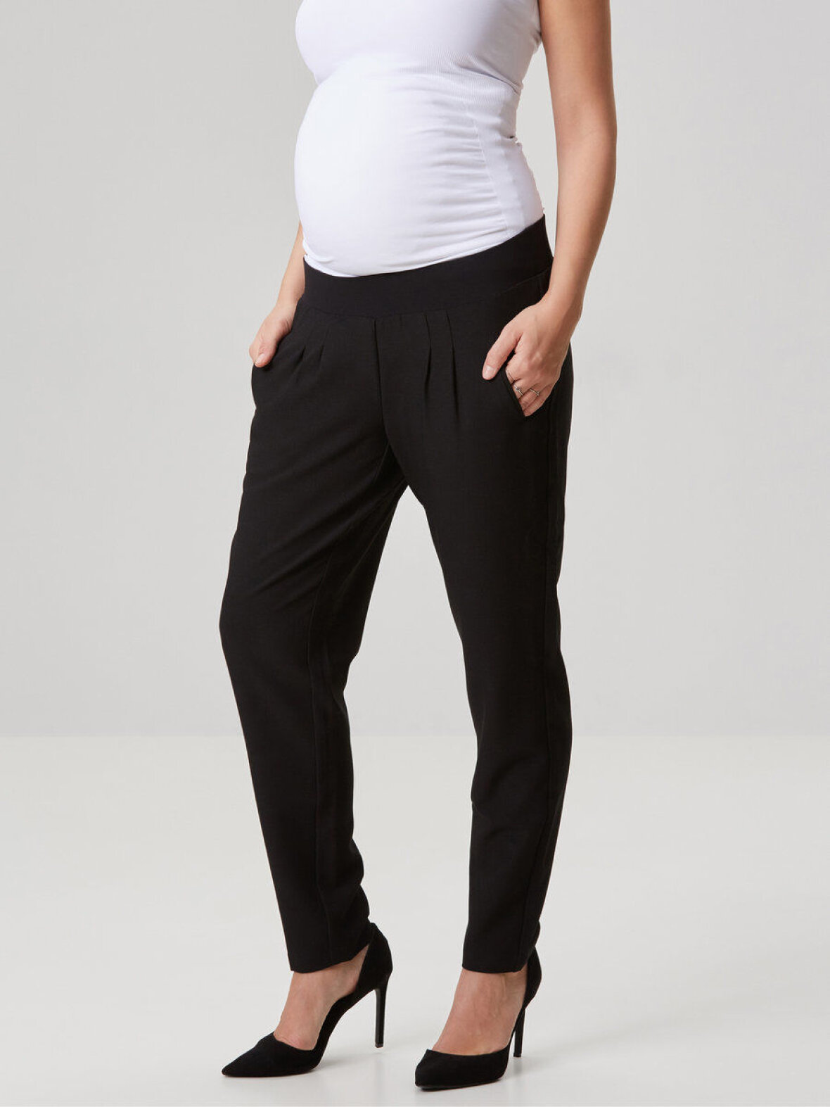 Enula9 bukser Mamalicious - new business pants - black