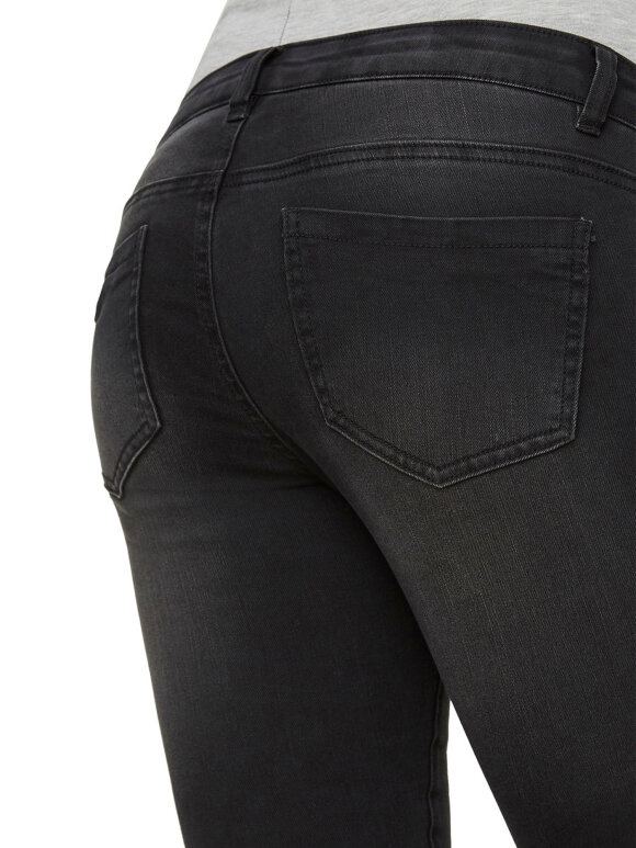 Mamalicious - Gravid jeans - slim black Feodora, 7917