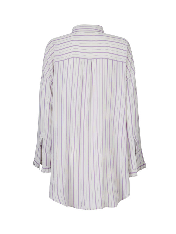 Bianca shirt - purple stripe