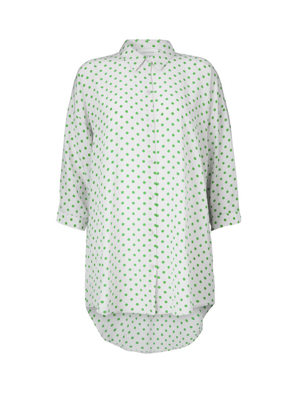 Bianca shirt - green dots