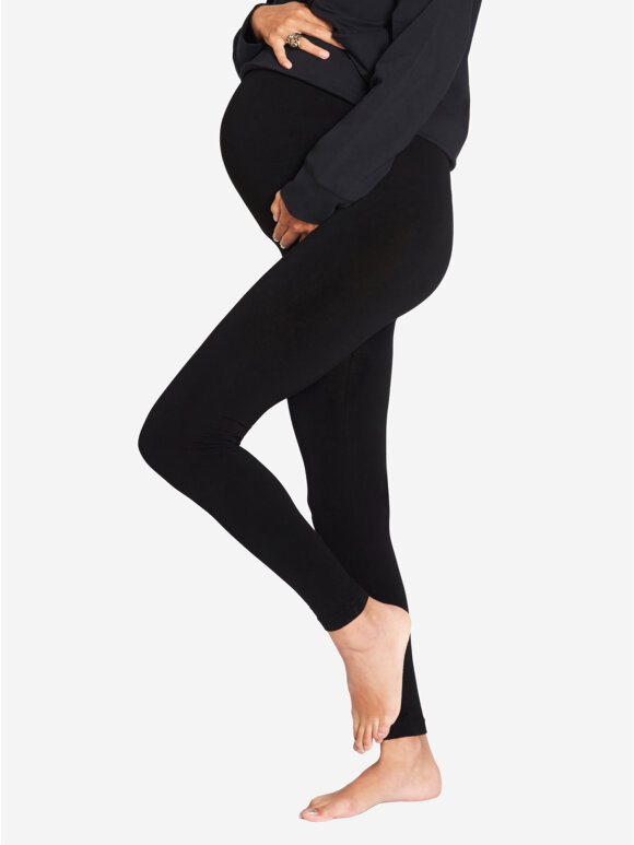 Milker - Birdy gravid leggings, sort 