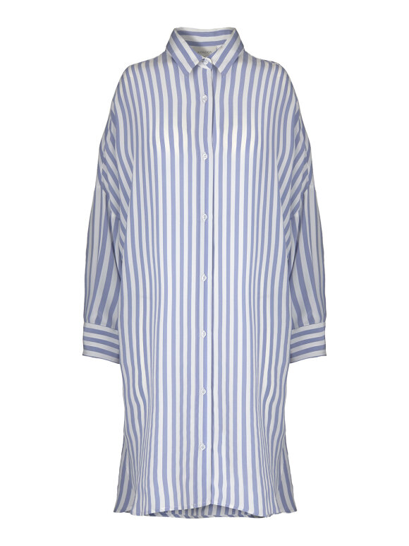 Duke shirt dress - lavender blue/white 