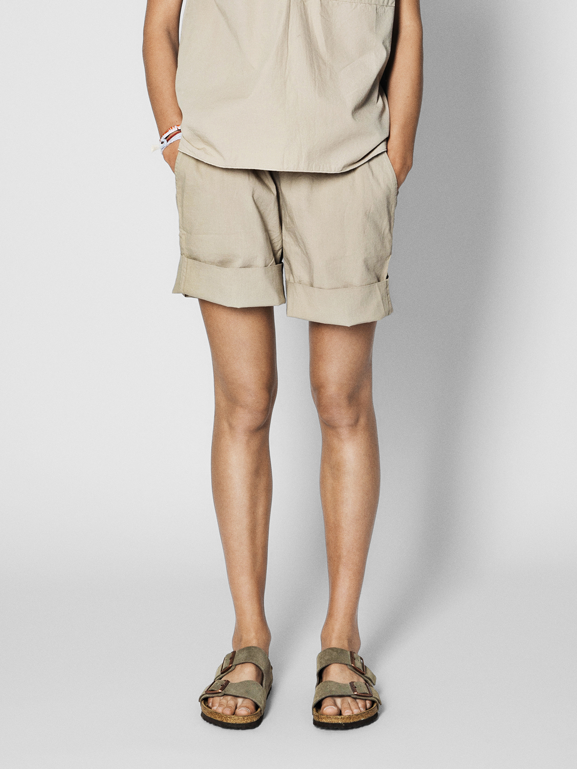 Procent Lave Personligt Enula9 - Gravid nederdele & shorts - AIAYU - Shorts long - beige