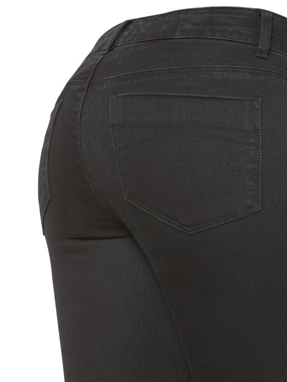Mamalicious - Lola gravid jeans w. elastic, sort, 8775