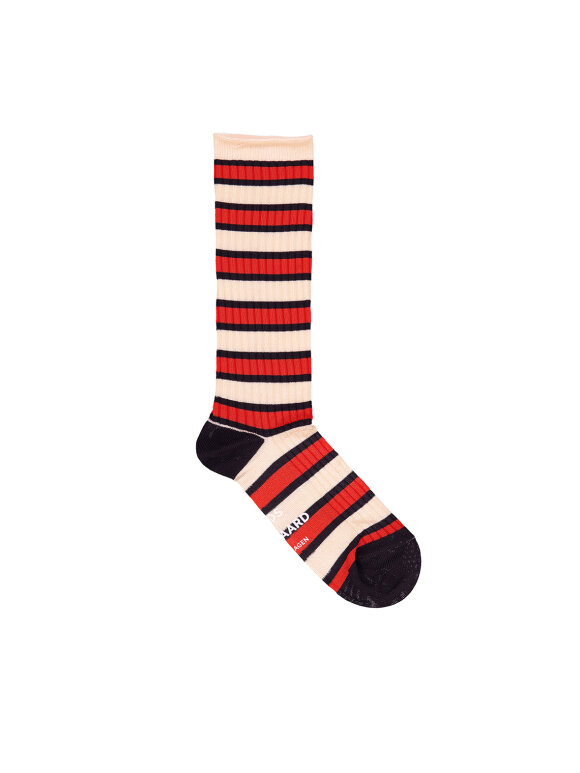 Mads Nørgaard - Andilla sokker red/ecru/black