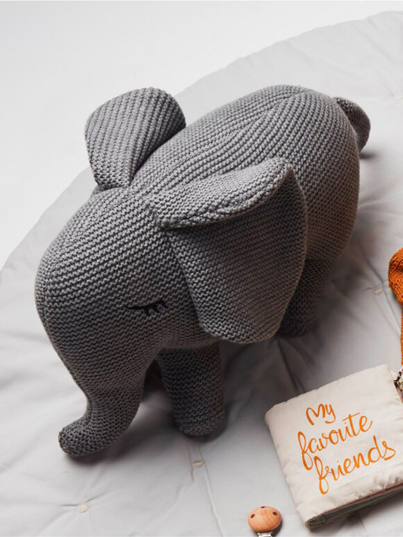 Liewood - Dextor Knit teddy, Elephant grey