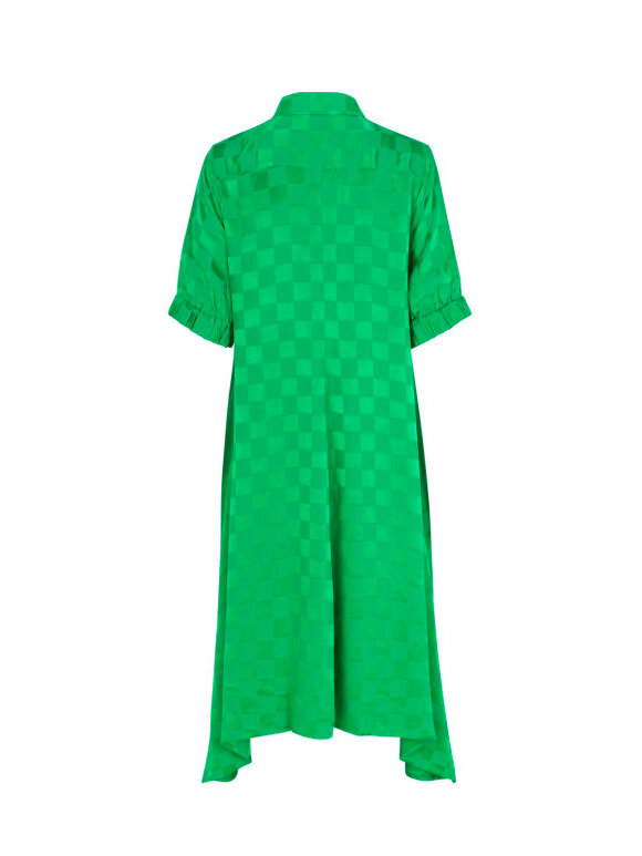Mads Nørgaard - Check viscose dancella dress, green