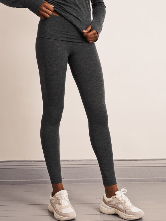 Boob - OONO wool leggings - greymelange