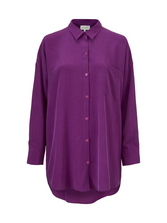 Bianca pocket shirt - purple
