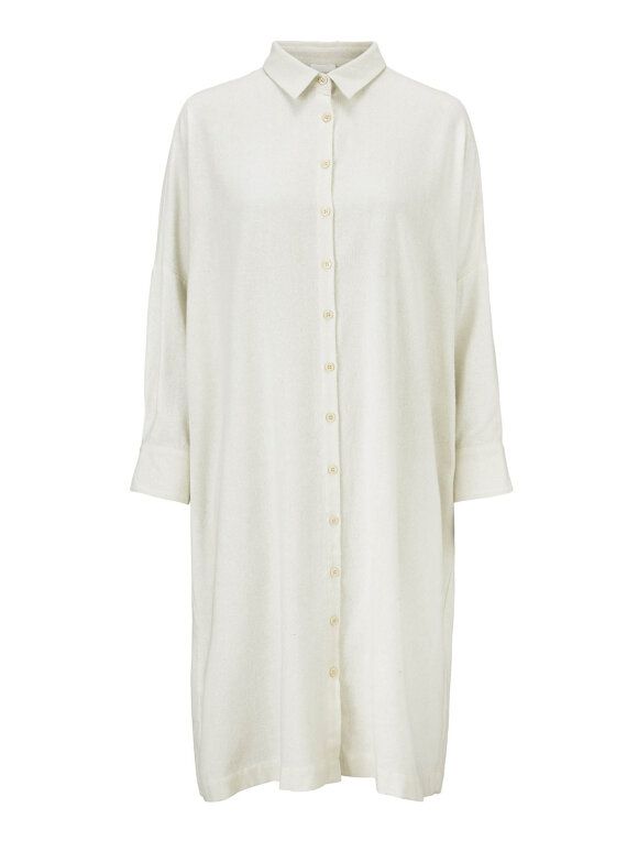 Oversize shirt dress - off white