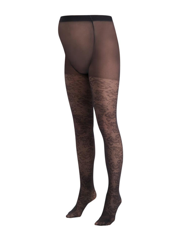 Maternity tights - flowers