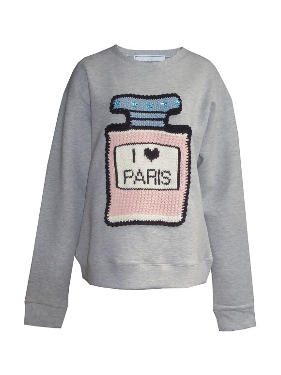 I love Paris sweatshirt greymelange