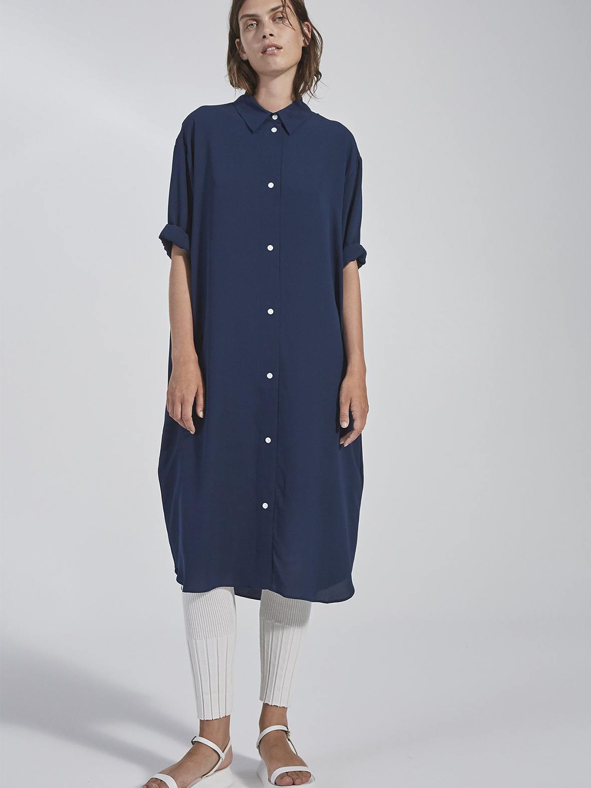 Enula9 - - shirt dress navy