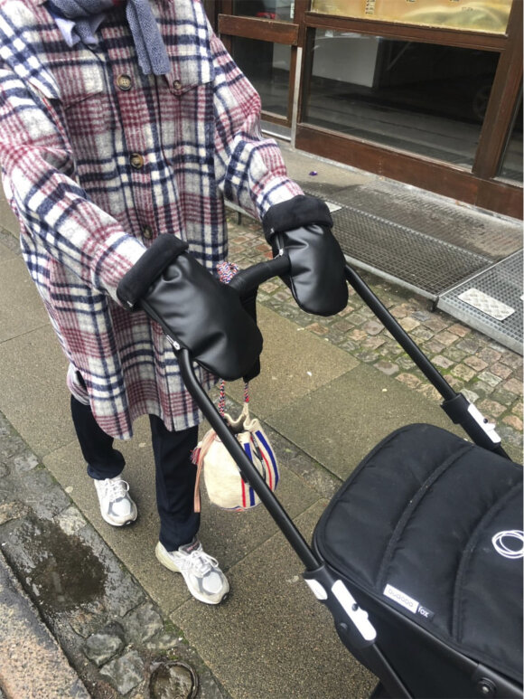 Kong Walther - Barnevogns handsken, sort