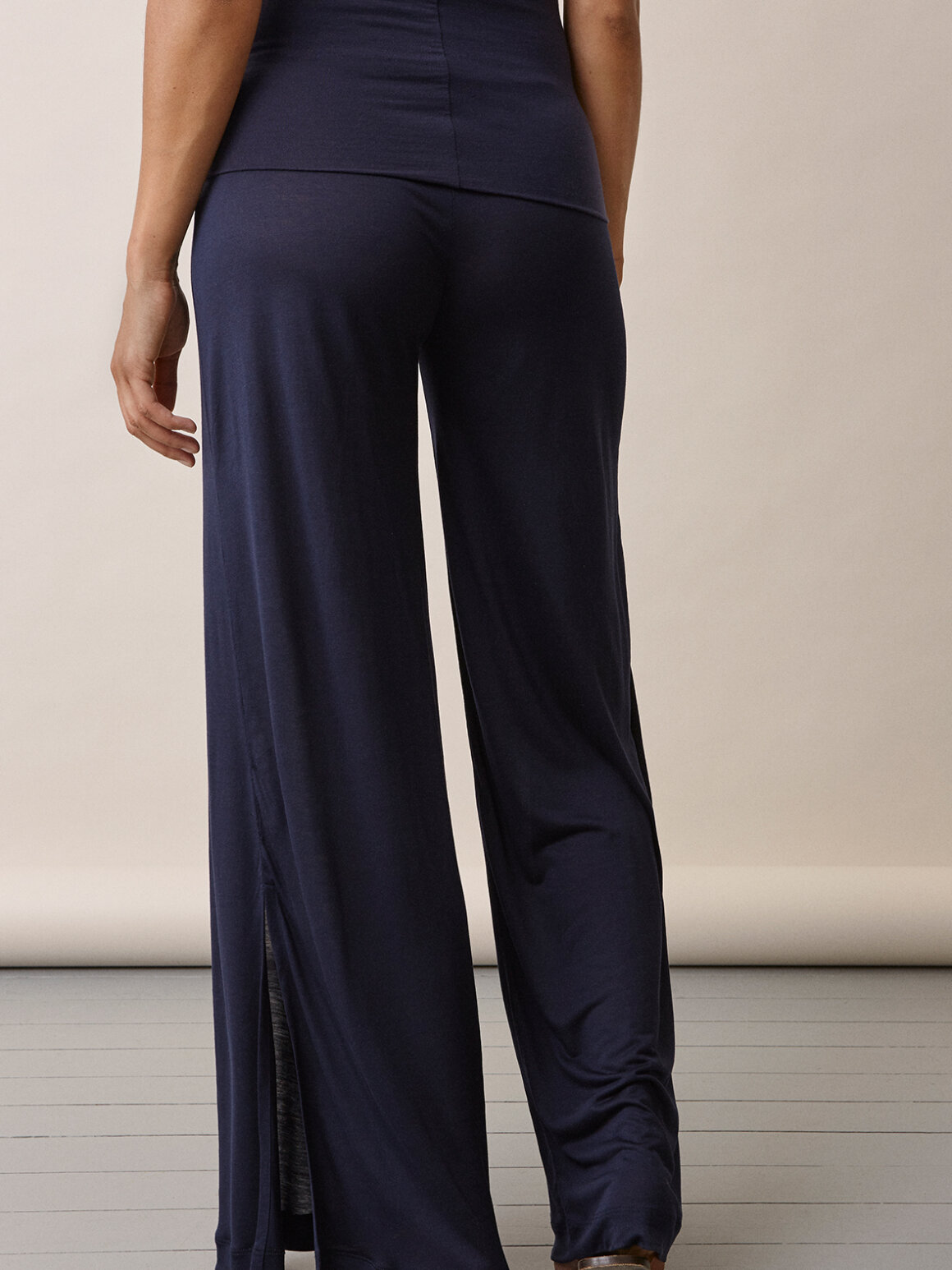 Enula9 UDSALG Boob OONO Drapey Pants Midnight Blue