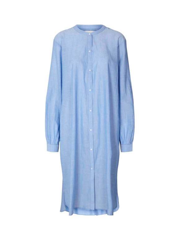 Basic shirt dress - Dusty Blue