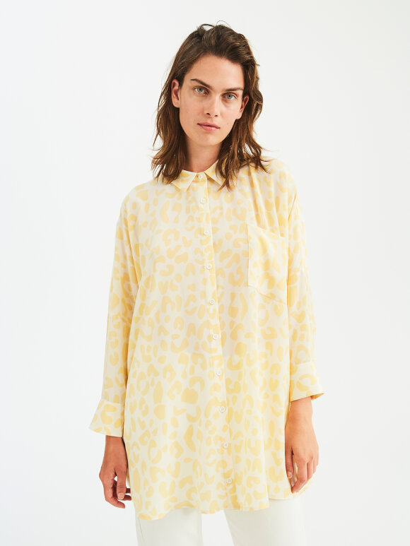 Bianca Shirt - Yellow Leo