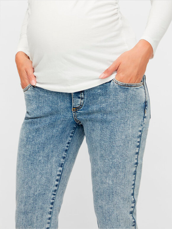 Mamalicious - Kirk Cropped Comfy Fit Jeans