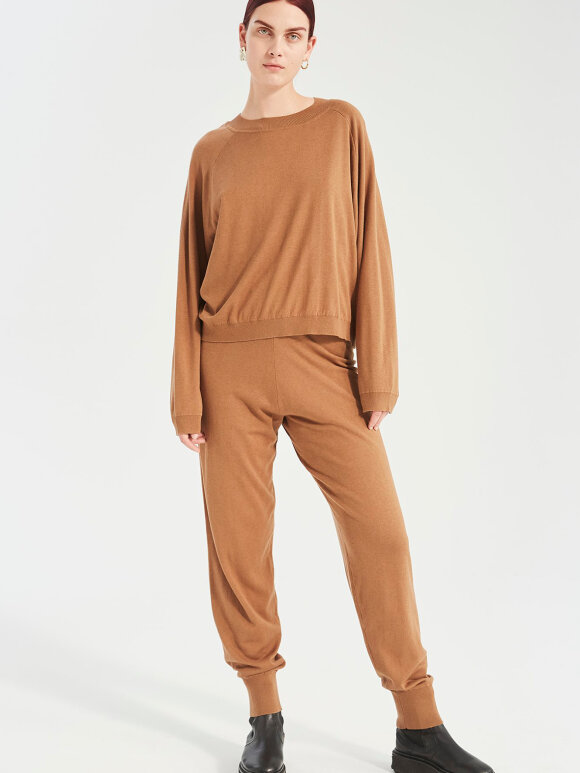 Zana Knit Pants - Milk Chocolate