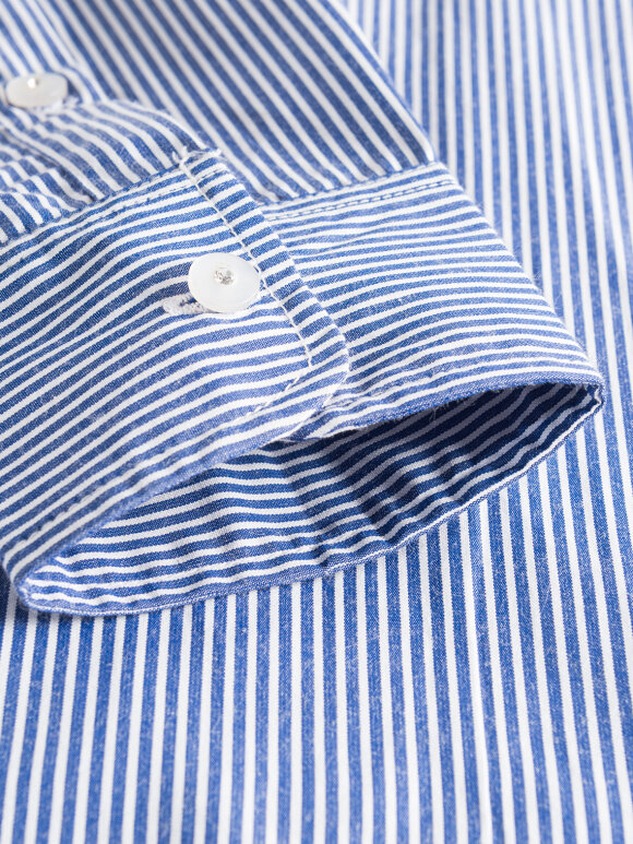 Nué Notes - Elin Shirt blue/white stripes