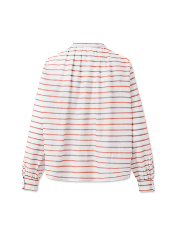 Nué Notes - Aline shirt red/white stripes