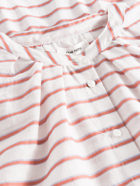 Nué Notes - Aline shirt red/white stripes