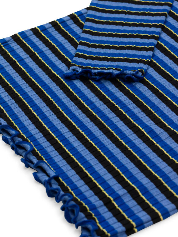 Mads Nørgaard - Sparkle Stripe Trutte bluse, Blue Multi