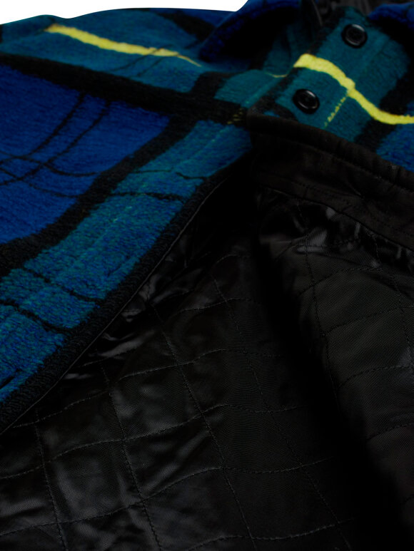 Mads Nørgaard - Scruffy Wool Cabsy jakke, Blue Check