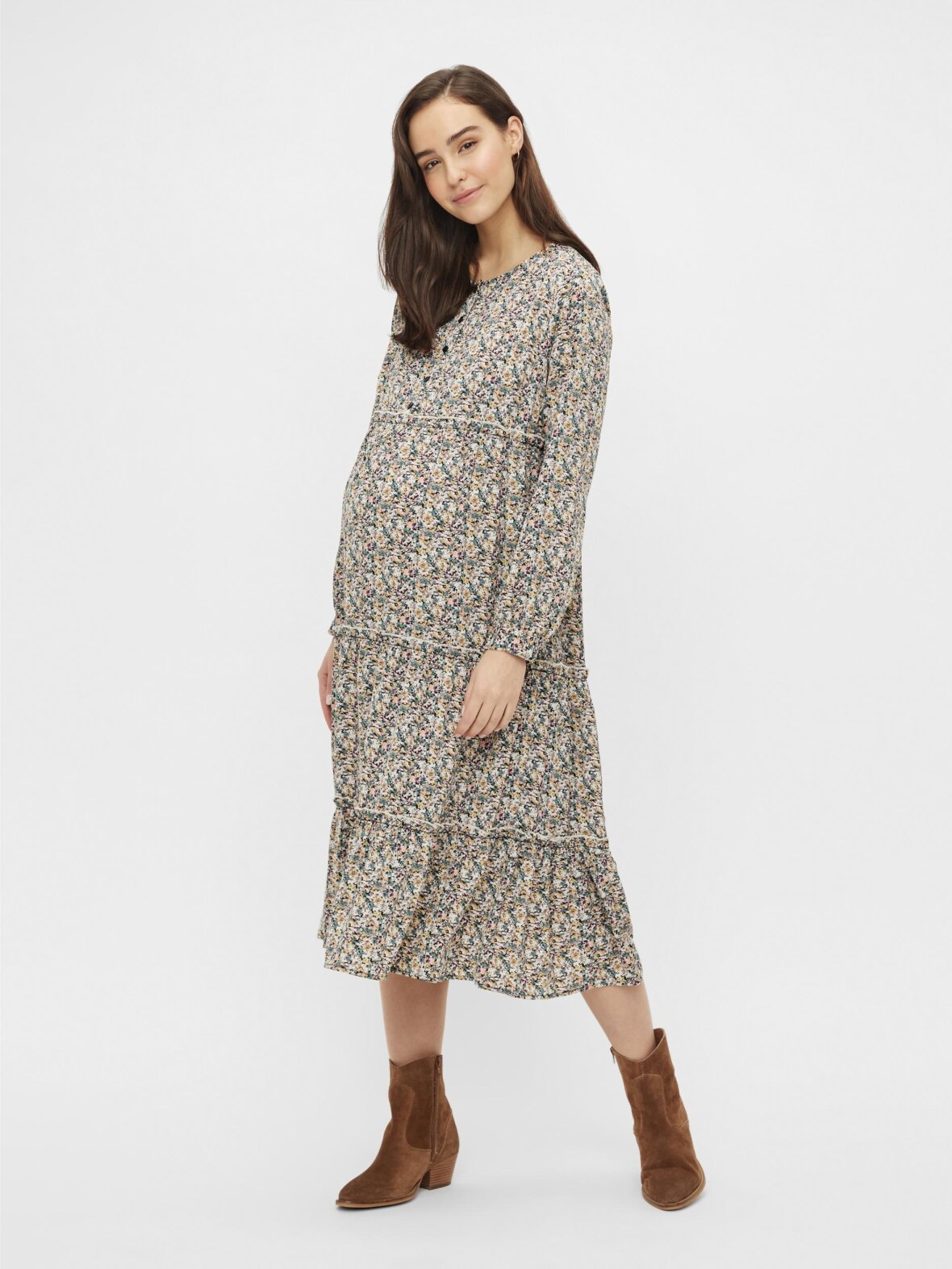 maternal Synes godt om balkon Enula9 - UDSALG - Mamalicious - Park Frill Woven Dress