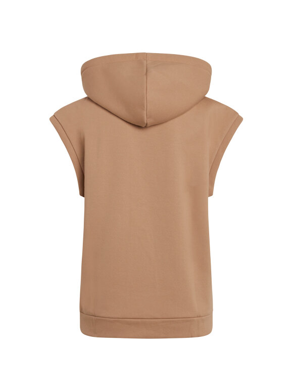 Mads Nørgaard - Eco Bold hoodie Sweat vest, Warm Beige