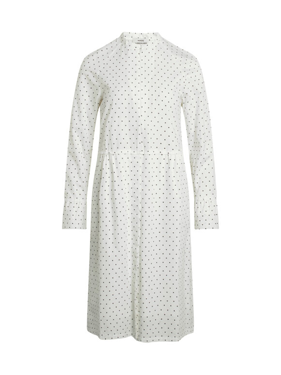 Mads Nørgaard - Cotton Seersucker Dupina kjole, White/Black