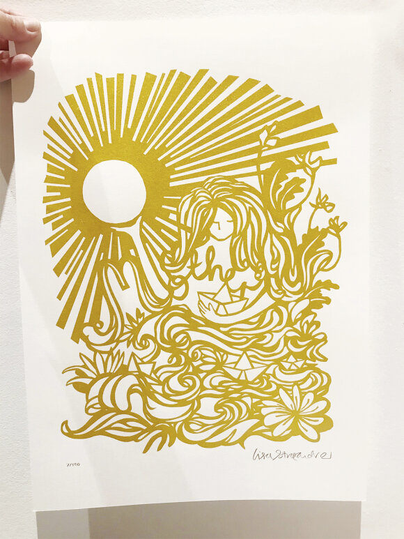 Enula Studio - Lisa Strøander x Mother serigrafi tryk