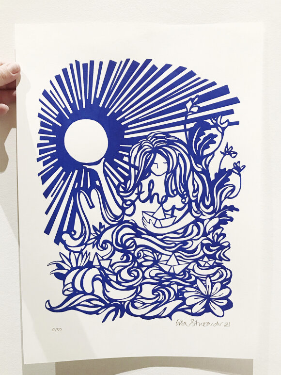 Enula Studio - Lisa Strøander x Mother serigrafi tryk