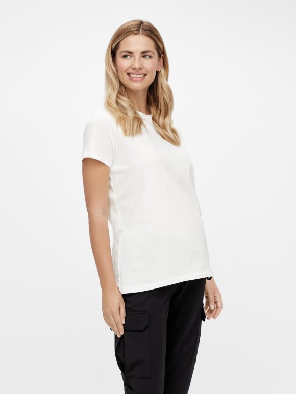 Mamalicious - Sia Jersey Boxy t-shirt, Hvid