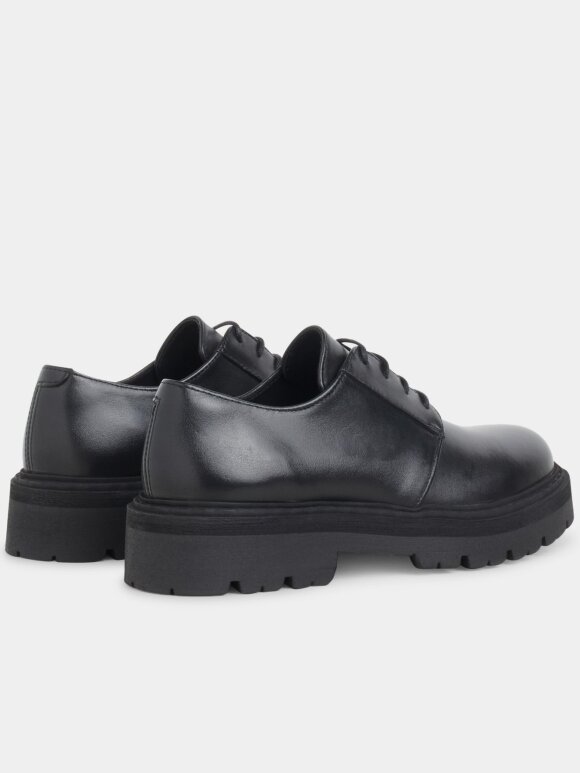 Garment Project - Derby sort læder sko
