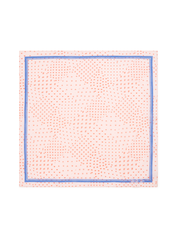 Bonton - Bandana m. patchworkprint - lyserød
