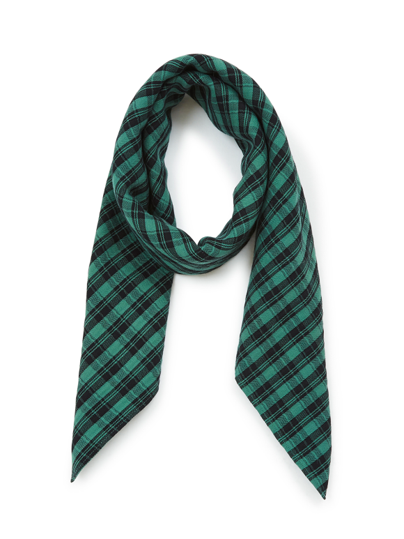 Bonton - Ternet tørklæde - grønt/sort