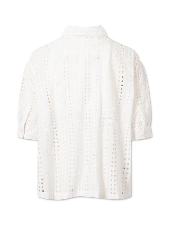 Nué Notes - Micky lace Shirt, Off white