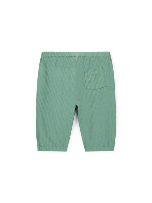 Bonton - baby buks seersucker green