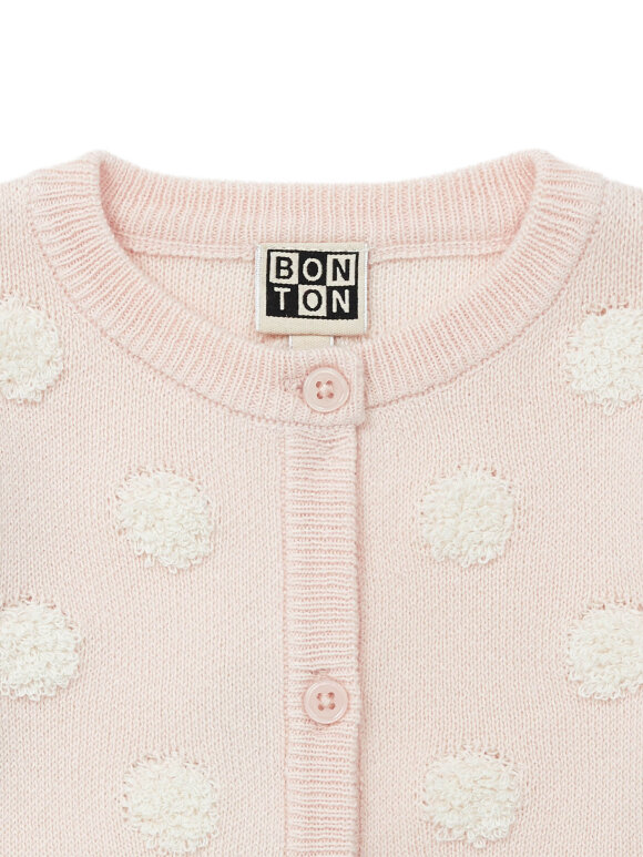 Bonton - Baby cardigan cloudy dots