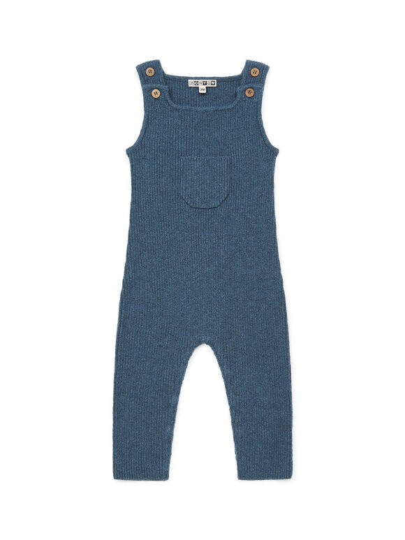 Bonton - babydragt ribstrikket bleu chine
