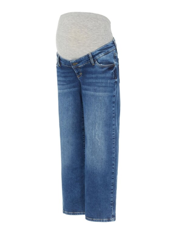 Mamalicious - Milano Wide Cropped Jeans
