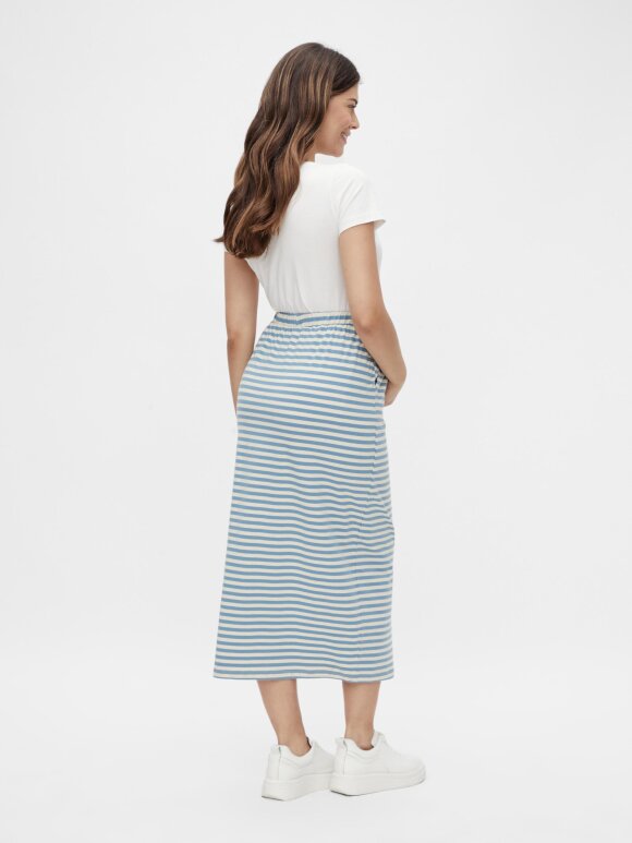 Mamalicious - Molly Midi Skirt blue stripes