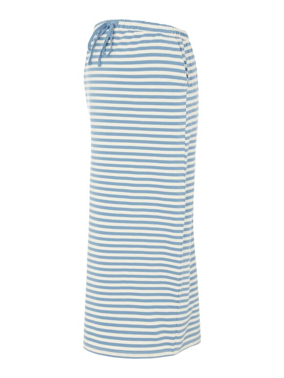 Mamalicious - Molly Midi Skirt blue stripes