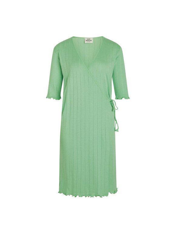 Mads Nørgaard - Pointella Dalis wrap Dress, Light Grass Green