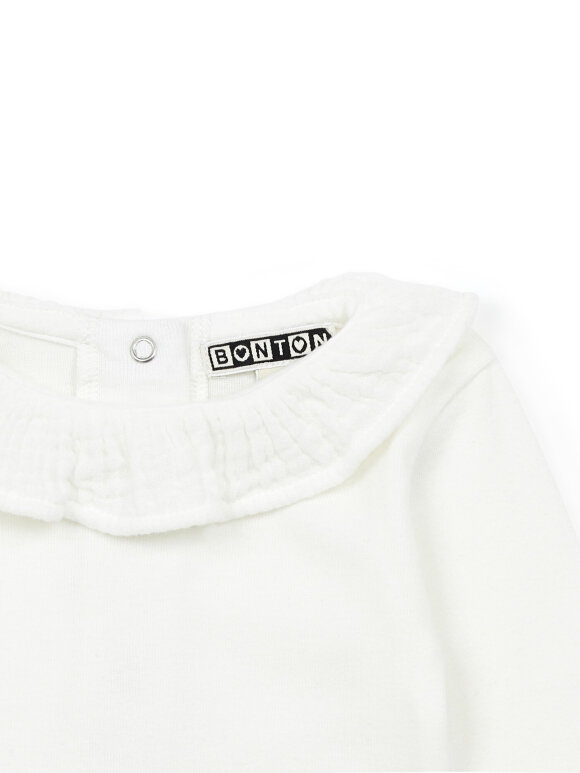 Bonton - Bonton body hvid med krave