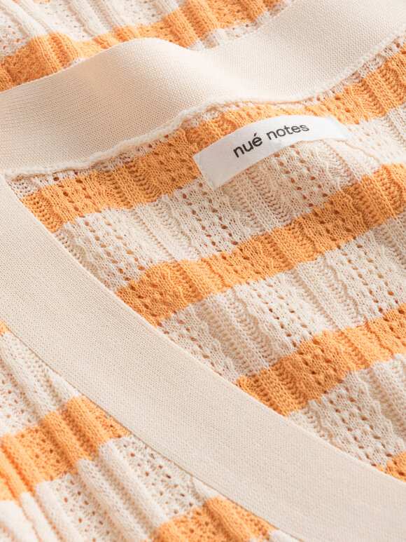 Nué Notes - Loretta Cardigan, Orange Stripe