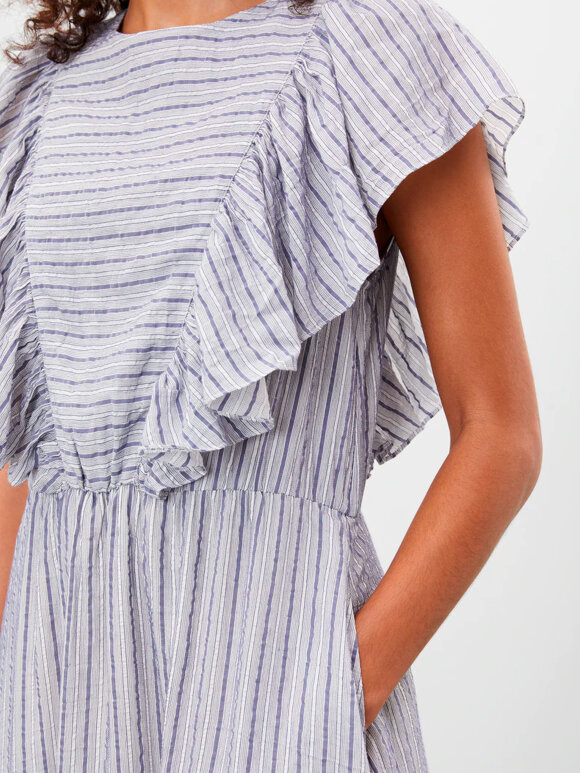 Nué Notes - Pisco Dress, Blue Stripe