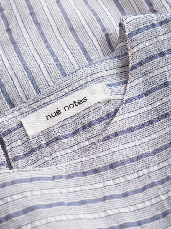 Nué Notes - Pisco Dress, Blue Stripe