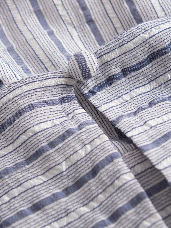 Nué Notes - Pisco Dress, Blue Stripe